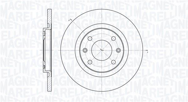 MAGNETI MARELLI Тормозной диск 361302040149